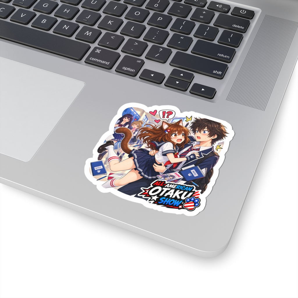 Stella falling into her crush at school sticker