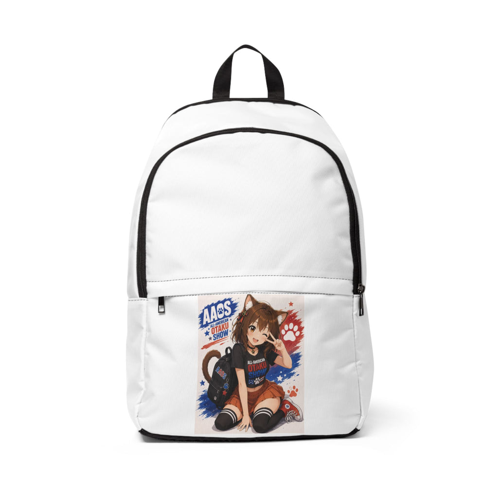 Stella with a cute pose backpack