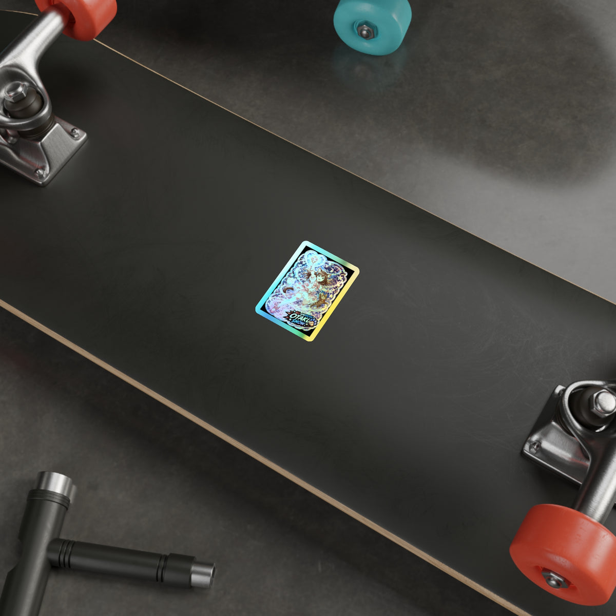 Holographic Stella transforming into a magic girl sticker