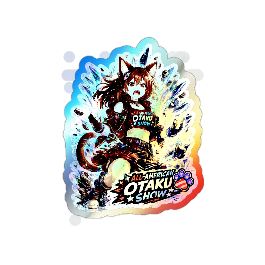 Stella Powering up Holographic sticker