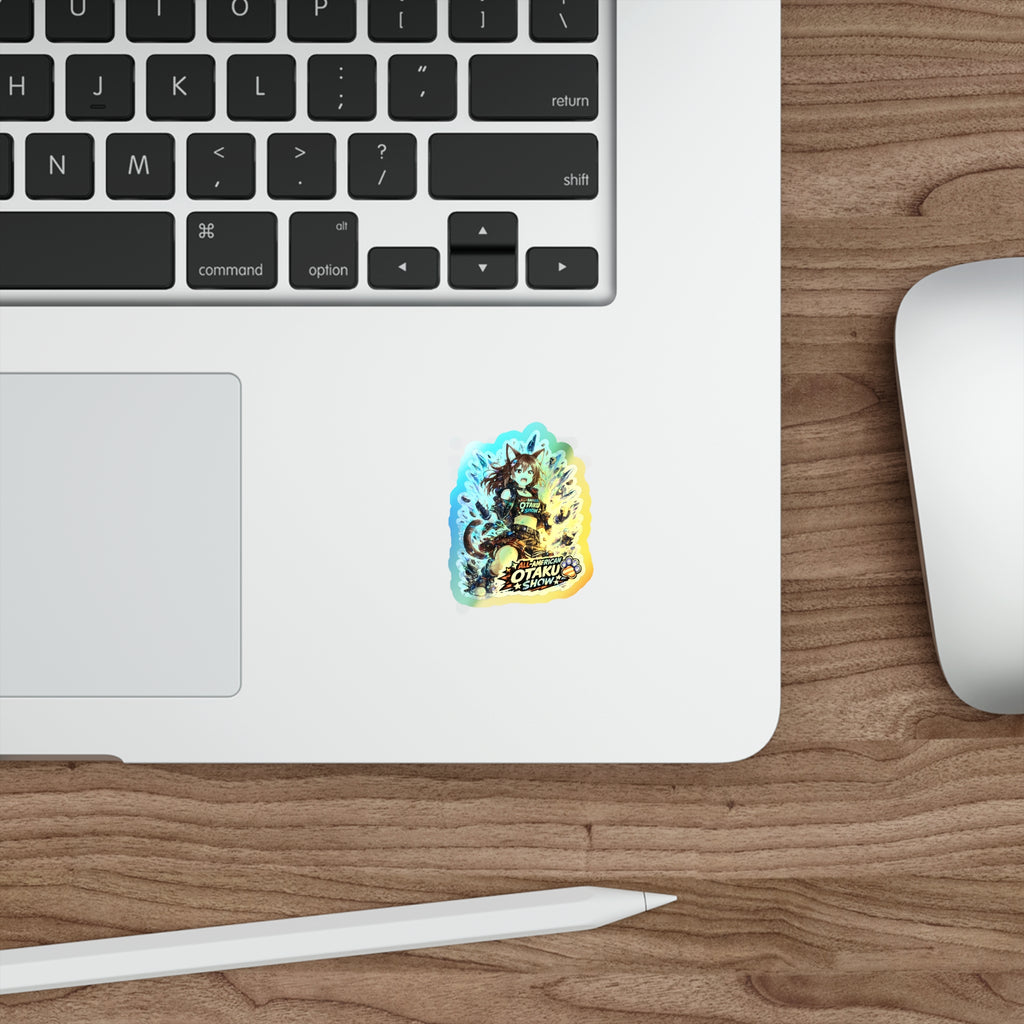 Stella Powering up Holographic sticker