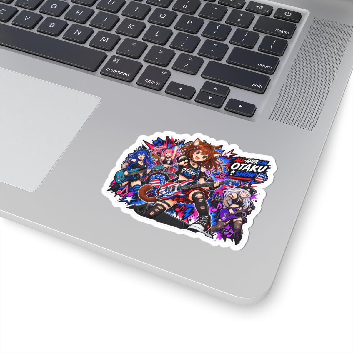 Stella and The Poison Pixies rocking it out sticker