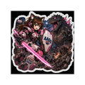 Stella in A Mecha battle with a Kaiju sticker